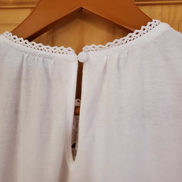 INC International Concepts Bubble-Hem Eyelet Top - Picture 8 of 10